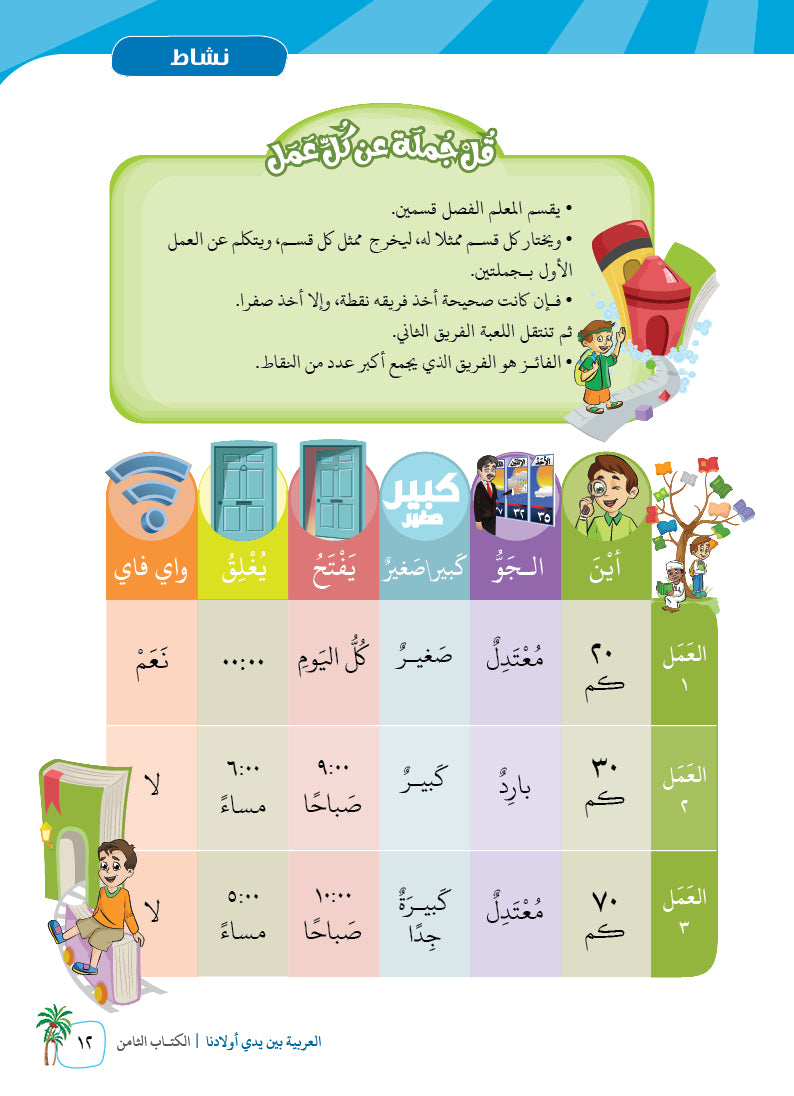 Arabic In Our Children's Hands - Textbook - Level 8 - العربية بين يدي أولادنا