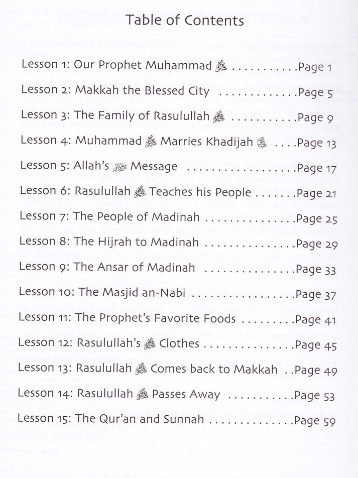 Sirah of our Prophet - Workbook - Grade 1