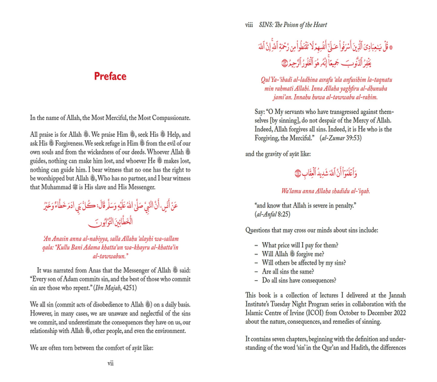 Sins: Poison of the Heart - by Dr. Haifaa Younis