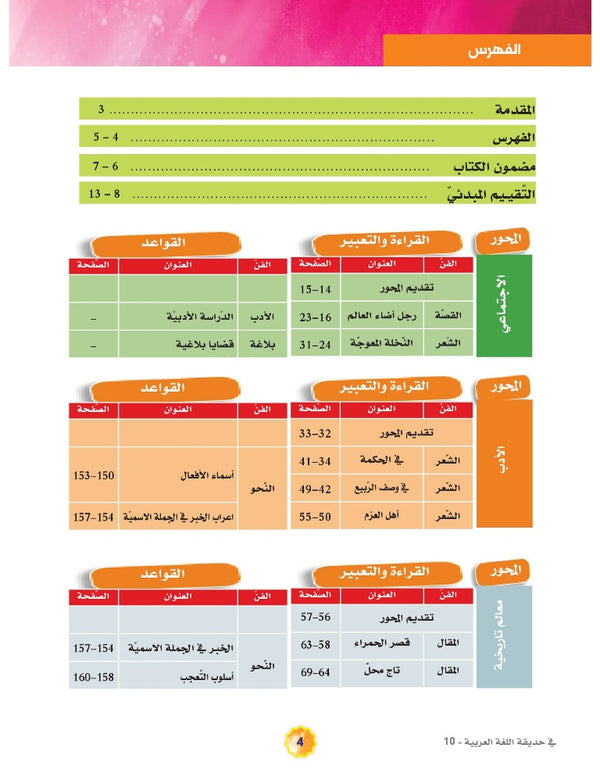 In the Arabic Language Garden - Textbook: Level 10 - في حديقة اللغة العربية
