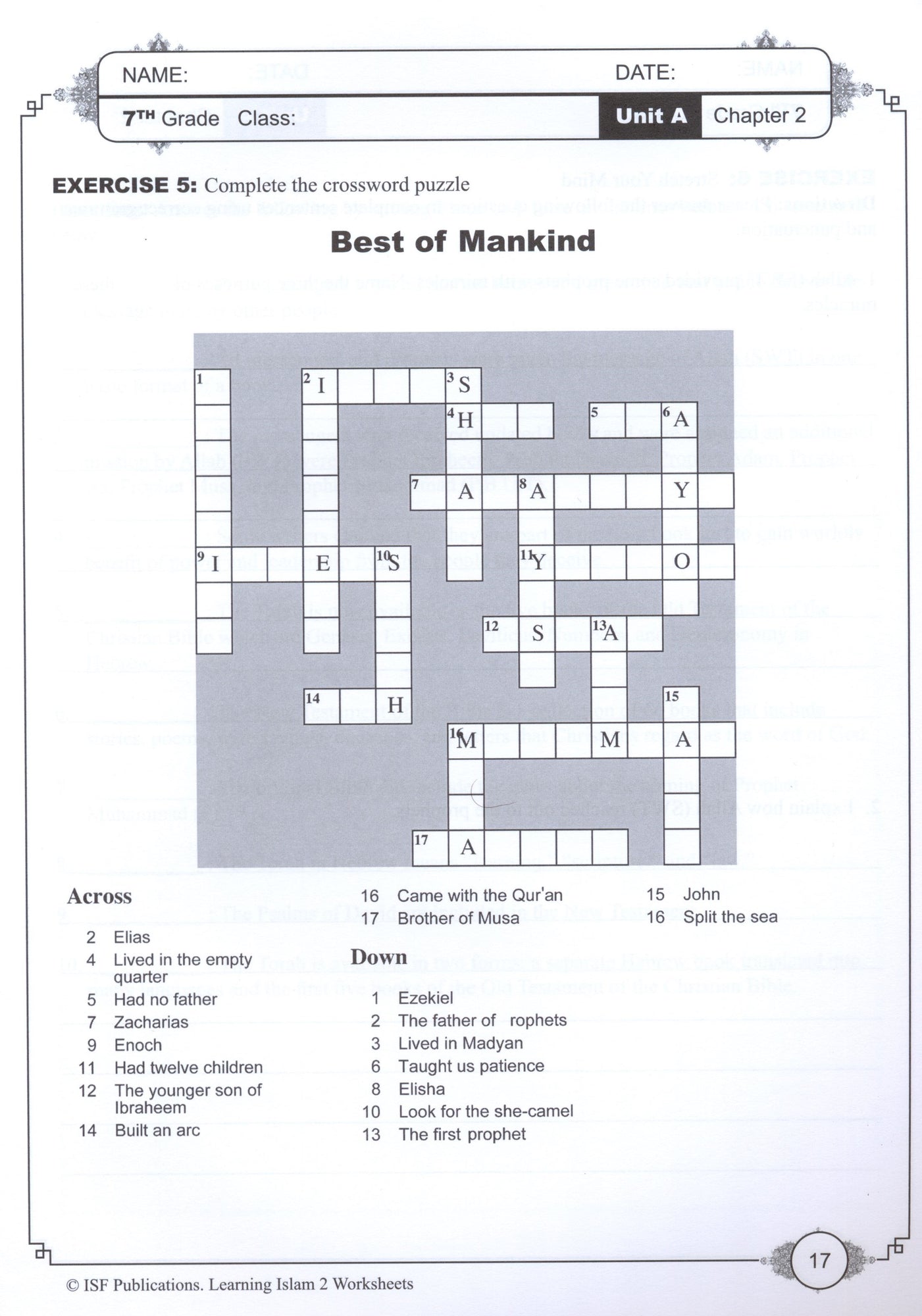 Learning Islam Workbook - Level 2 (Grade 7)