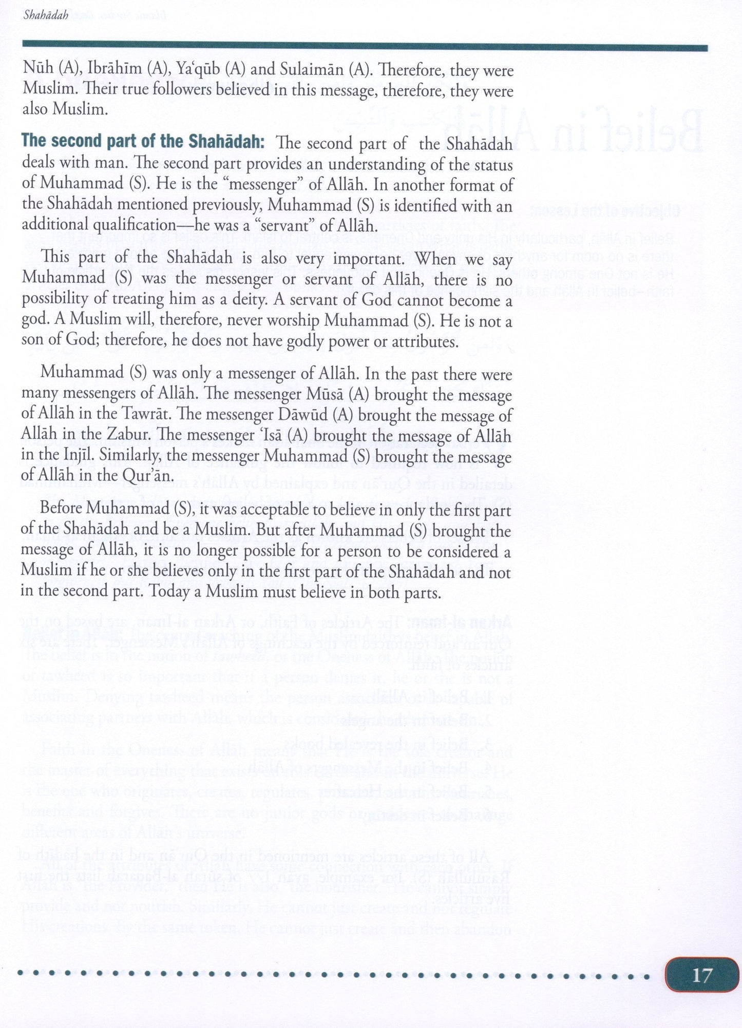 Weekend Learning Islamic Studies - Level 11-12