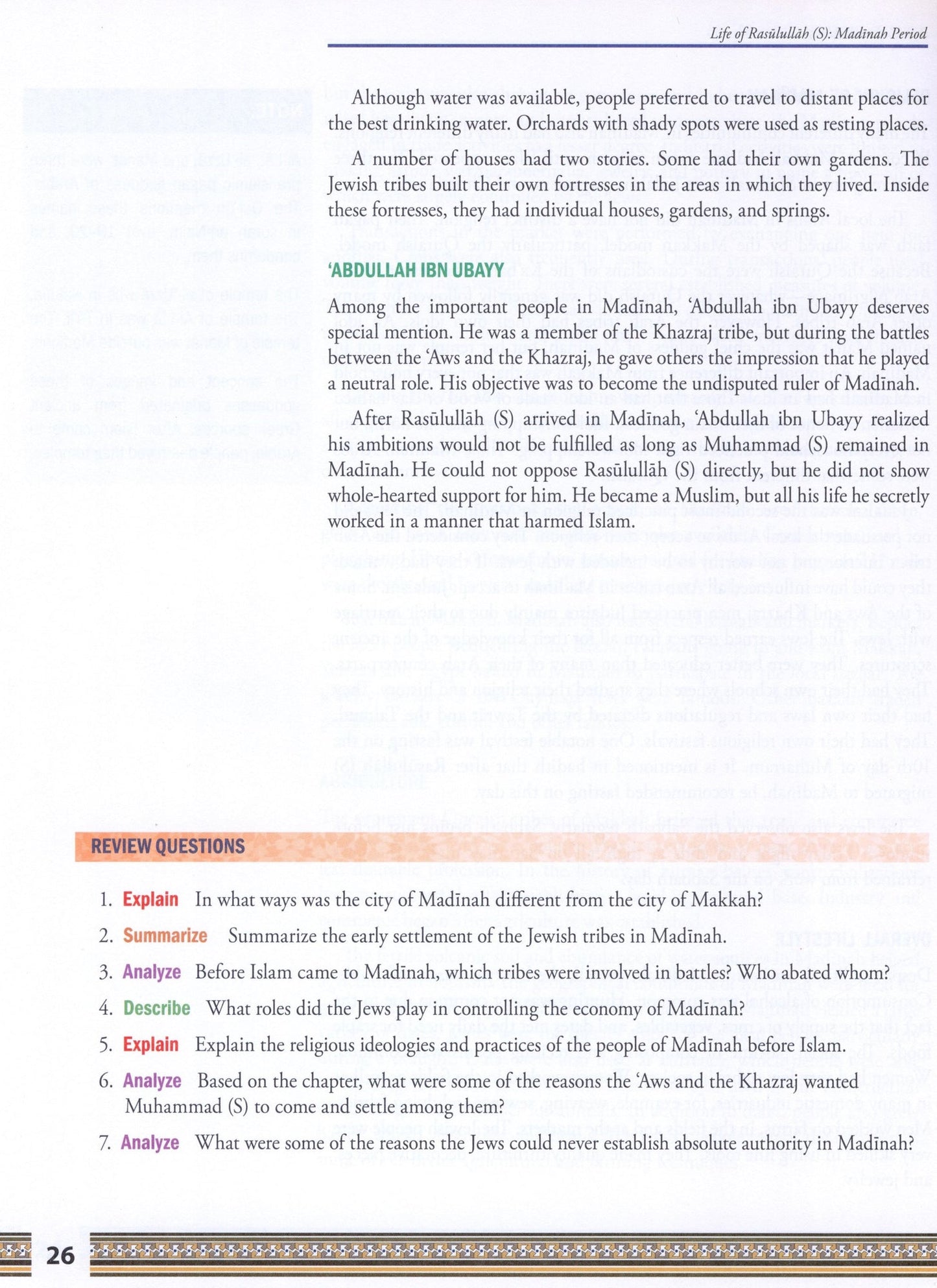 Life of Rasulullah: Madinah Period