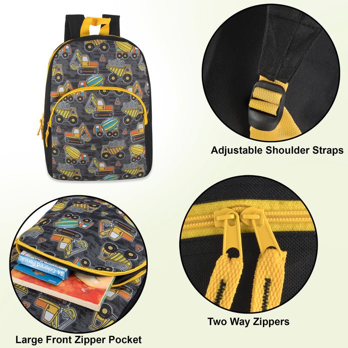 15" School Backpack - Boys