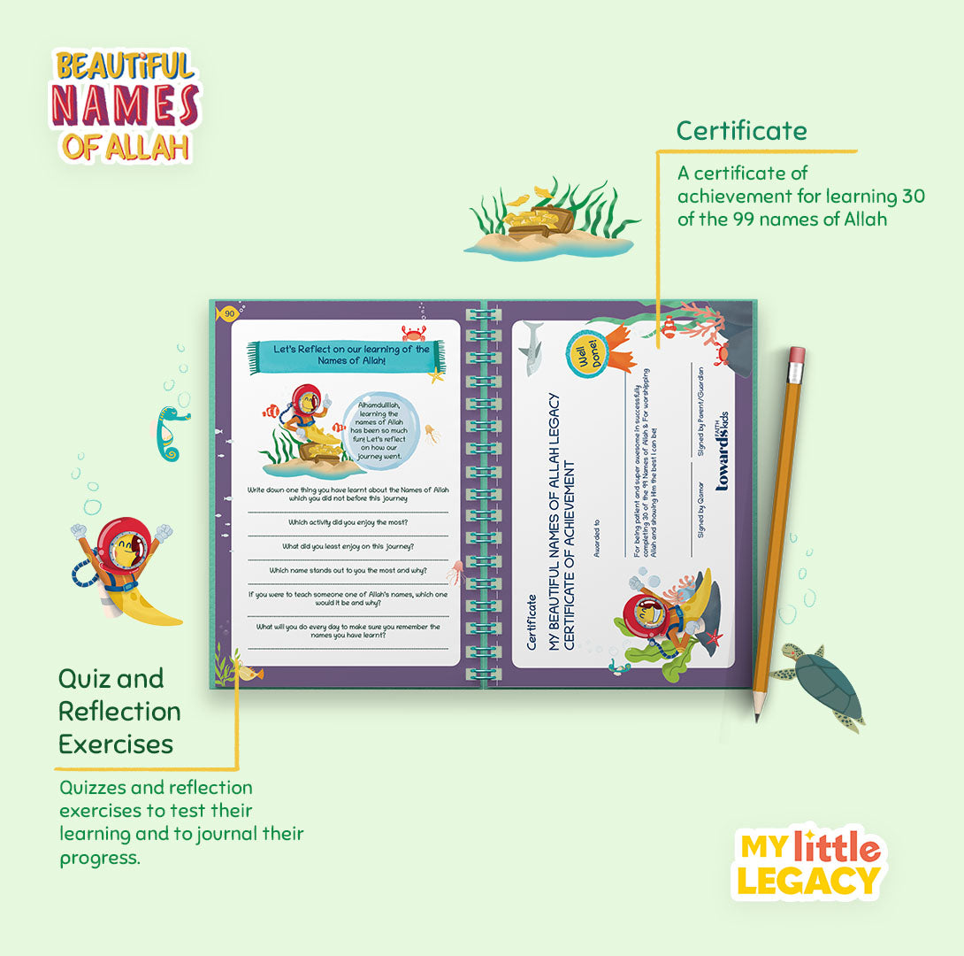 Beautiful Names of Allah - Kids Journal & Activity Book