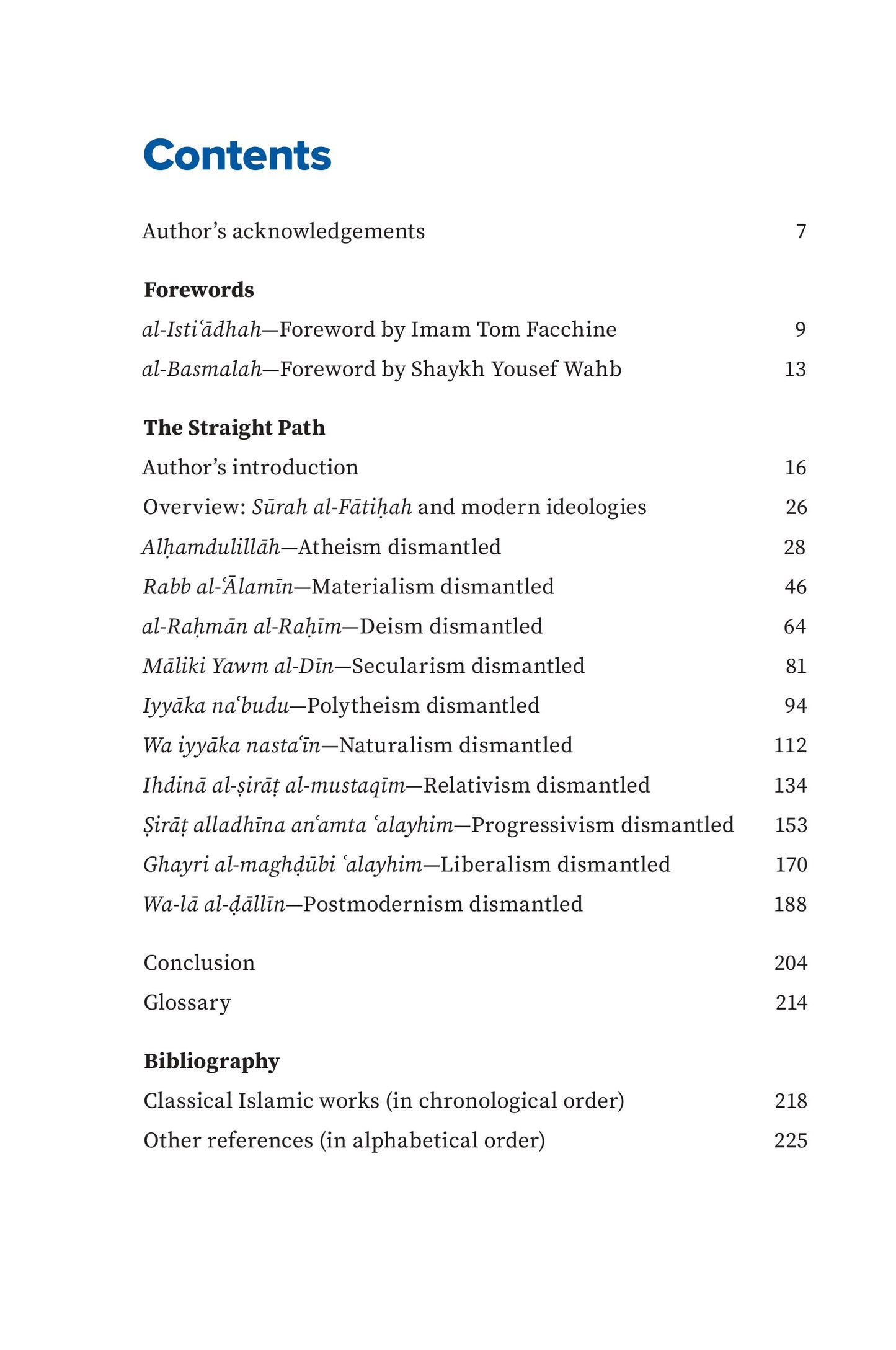 The Straight Path - How Surah Al-Fatihah Addresses Modern Ideologies