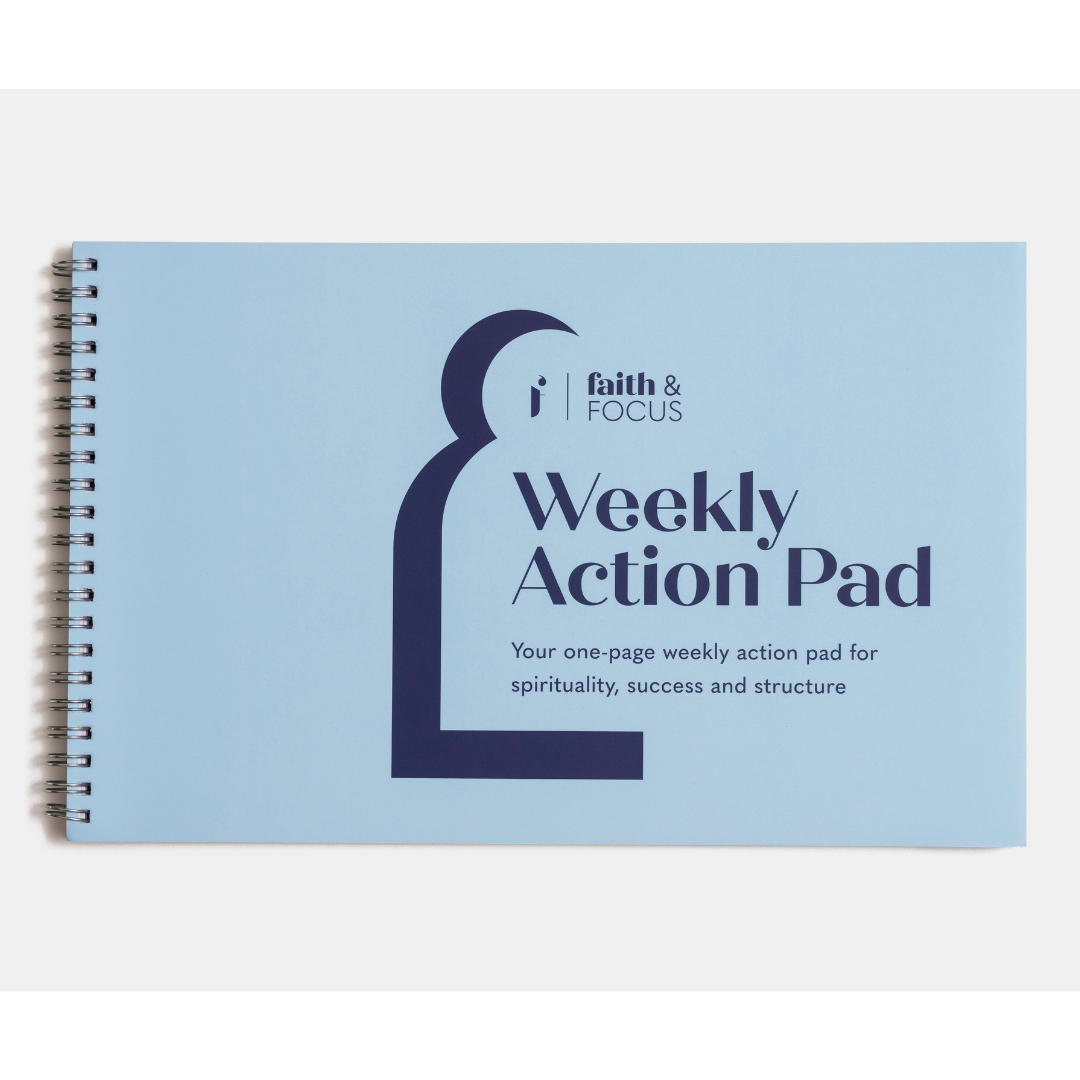 Faith & Focus Weekly Muslim Productivity Action Pad