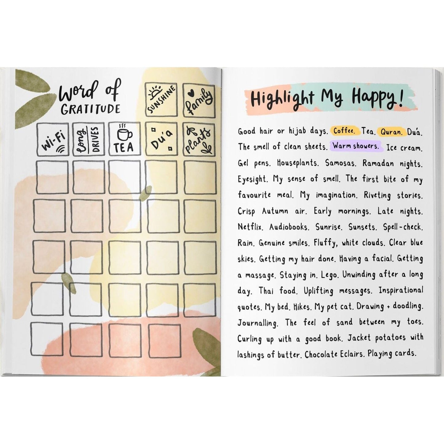 Fill Me Up Gratitude Journal