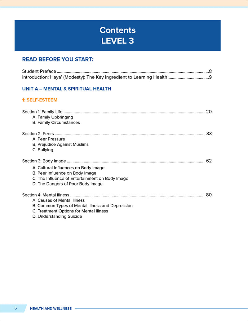 Health and Wellness from an Islamic Perspective - Level 3
