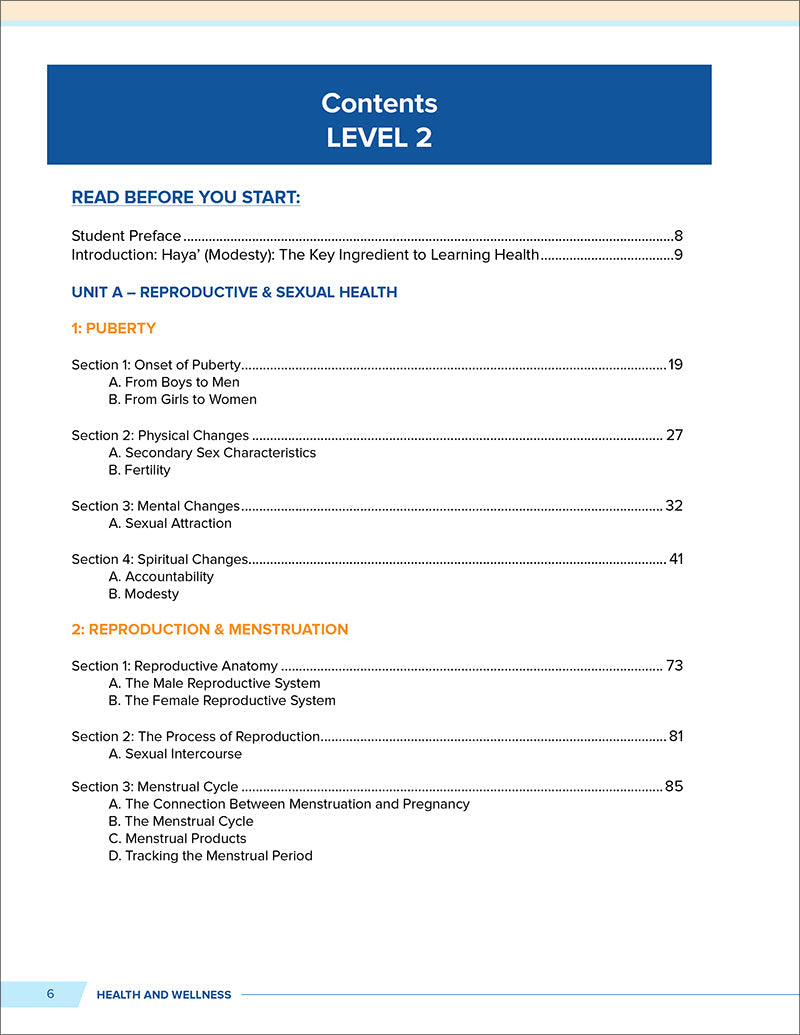 Health and Wellness from an Islamic Perspective - Level 2