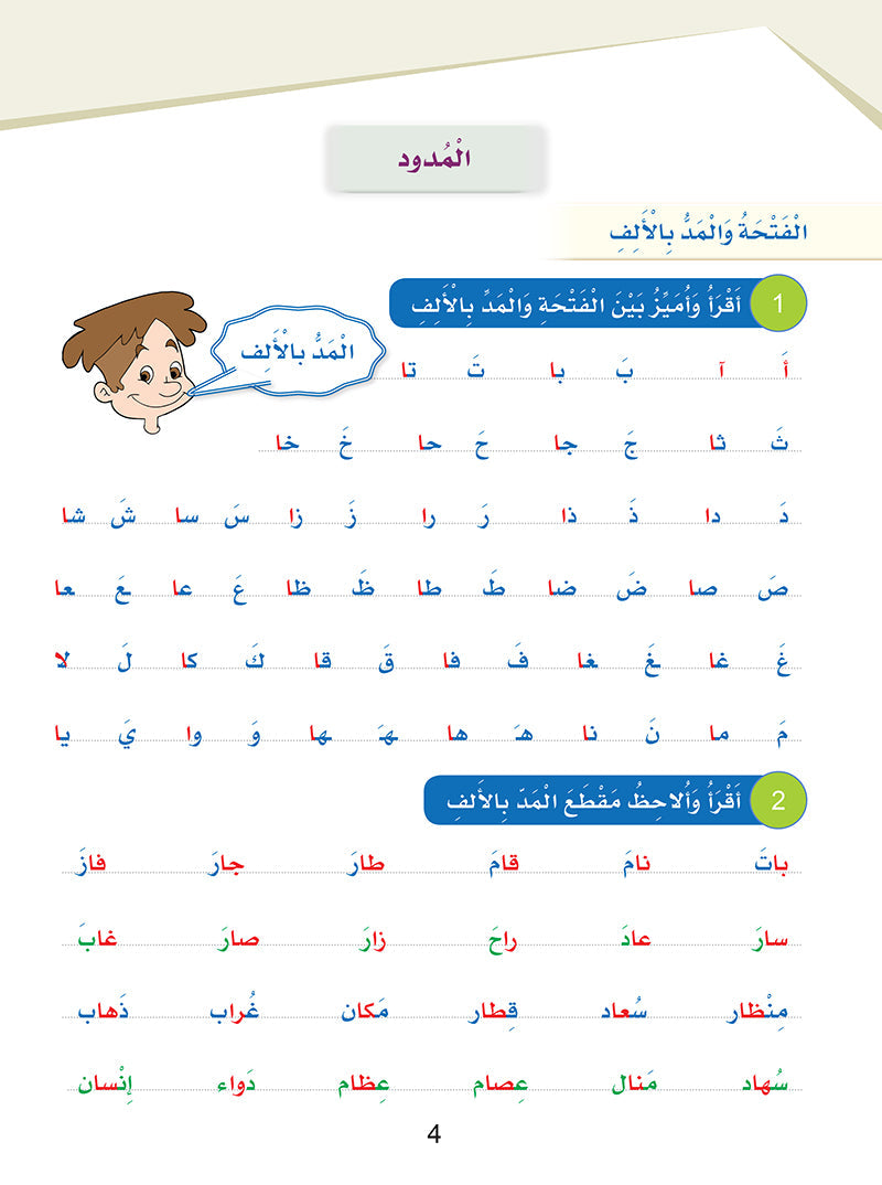 Arabic Sanabel Handwriting Skills: Level 4 - سنابل المهارات الكتابية