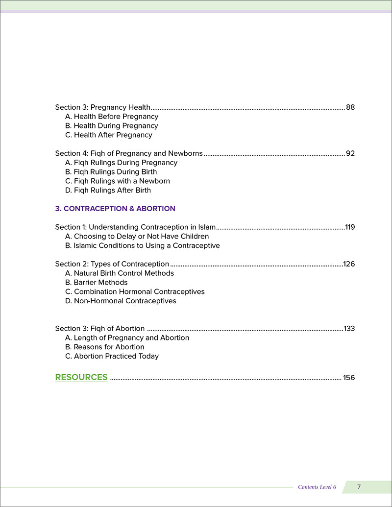 Health and Wellness from an Islamic Perspective - Level 6