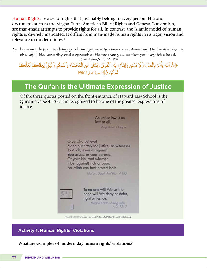 Health and Wellness from an Islamic Perspective - Level 4