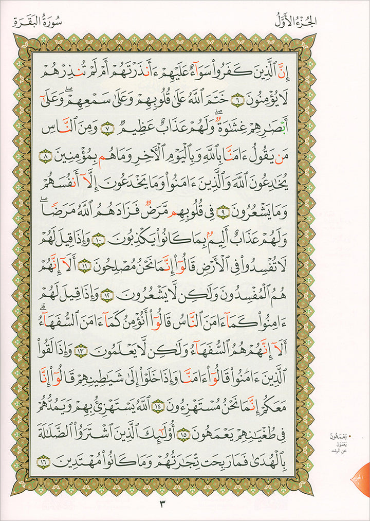 Al Qaidah An Nooraniyah & its application on Al-Zahrawain (Surah Al-Barqarah and Al-Imran)