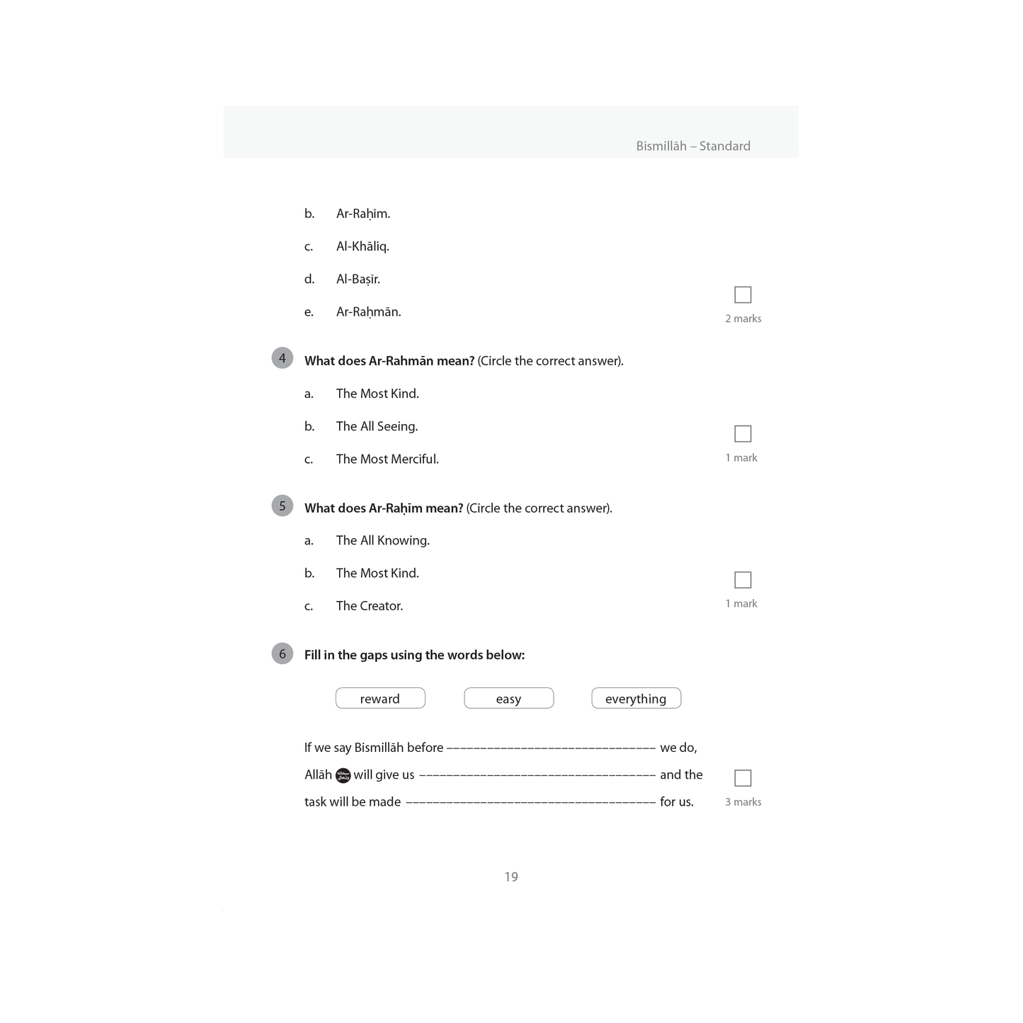 Safar Islamic Studies Workbook - Level 2