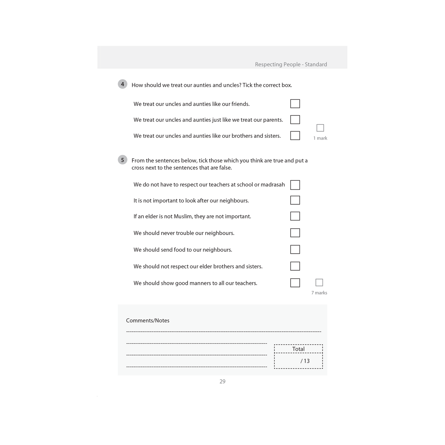 Safar Islamic Studies Workbook - Level 3