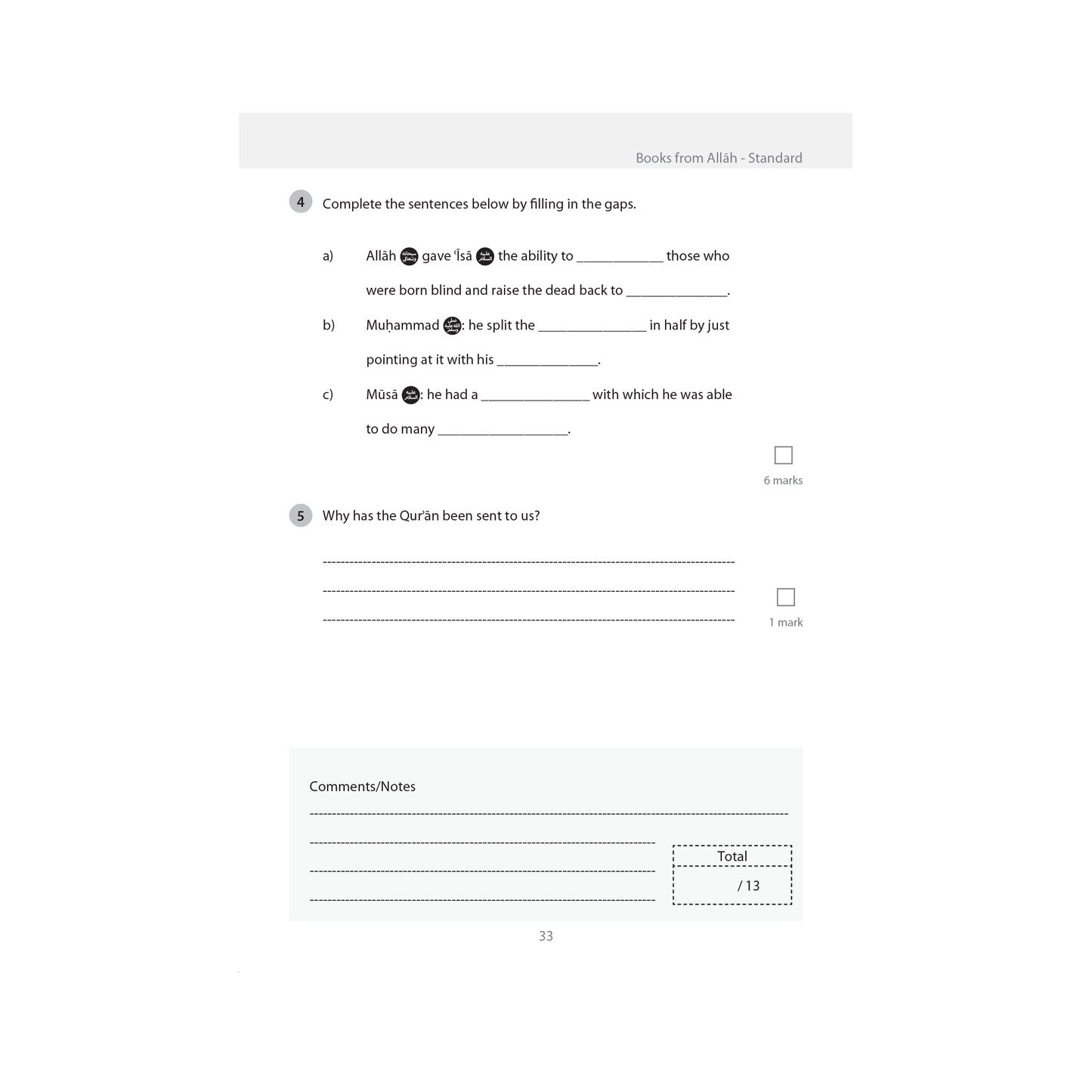 Safar Islamic Studies Workbook - Level 3