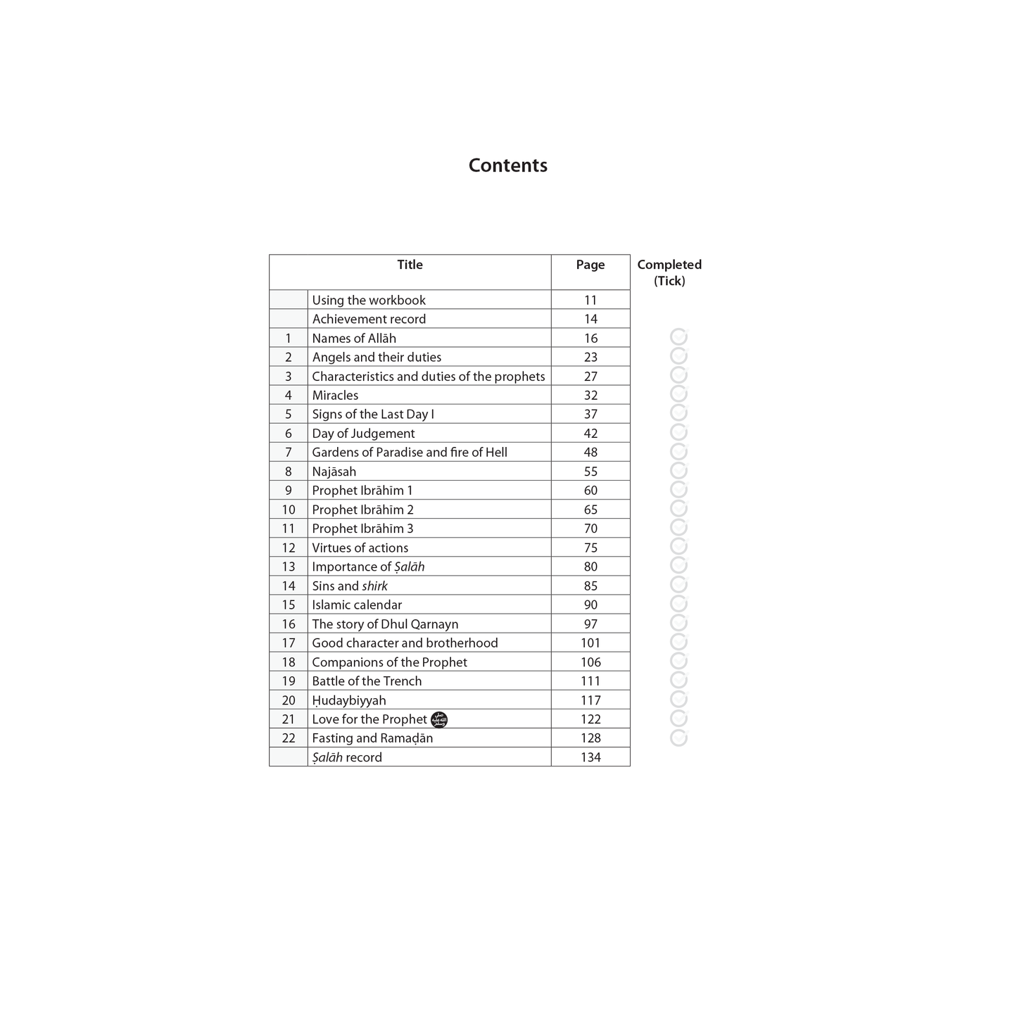 Safar Islamic Studies Workbook - Level 4