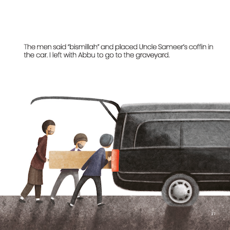 Hamza attends a Janaza