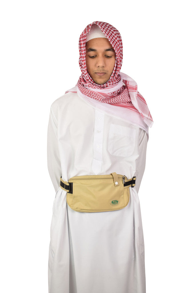 Anti-Theft Ihram Belt & Waist Bag for Hajj & Umrah (Large)