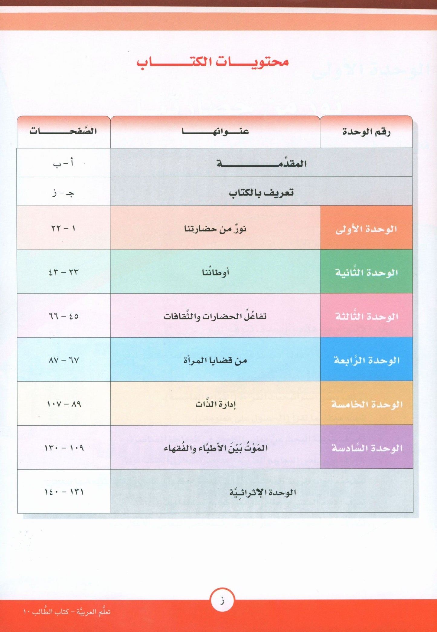 ICO Learn Arabic - Textbook - Level 10 Part 1 - تعلم العربية