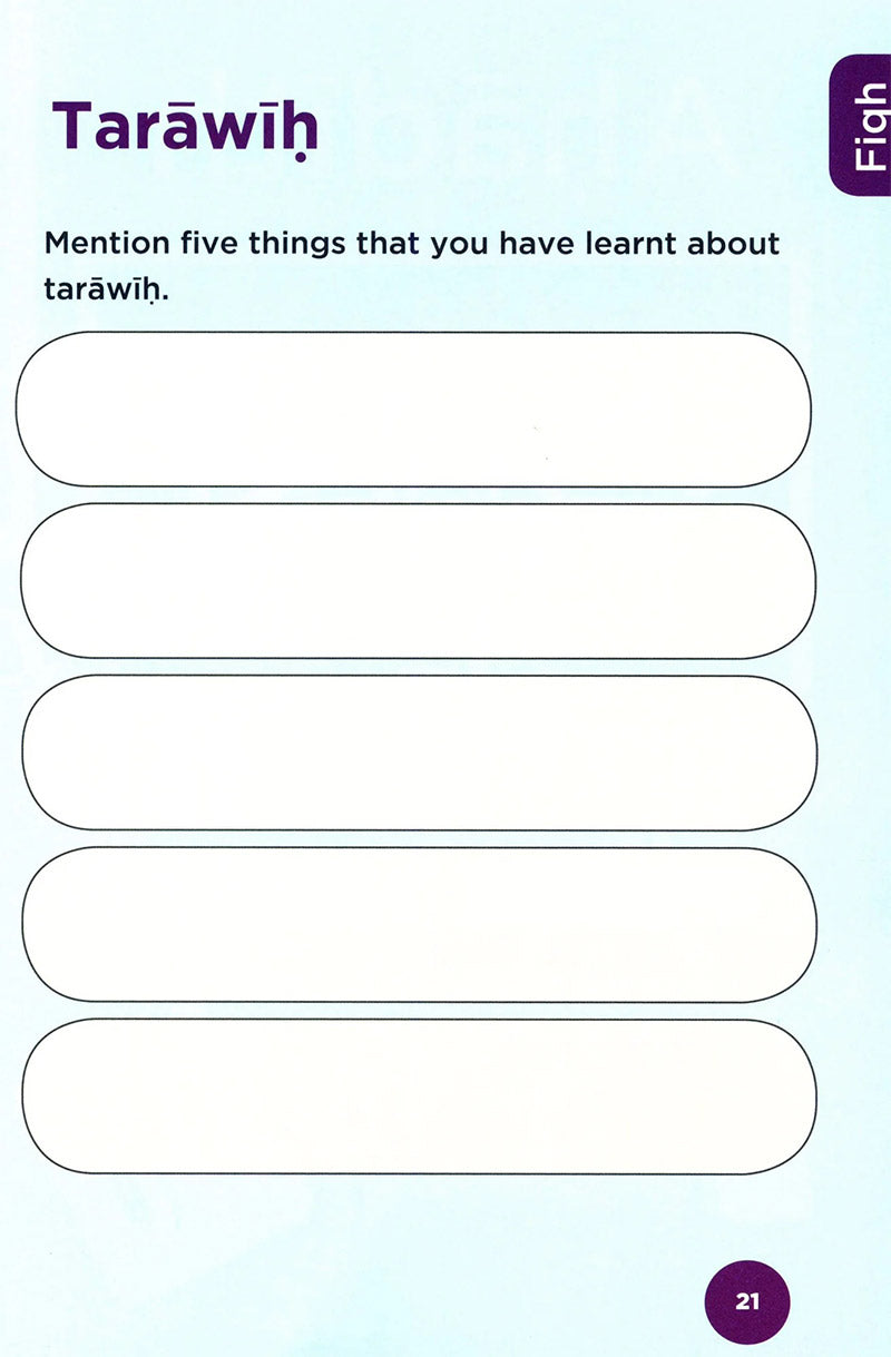 An Nasihah Islamic Curriculum - Workbook 4