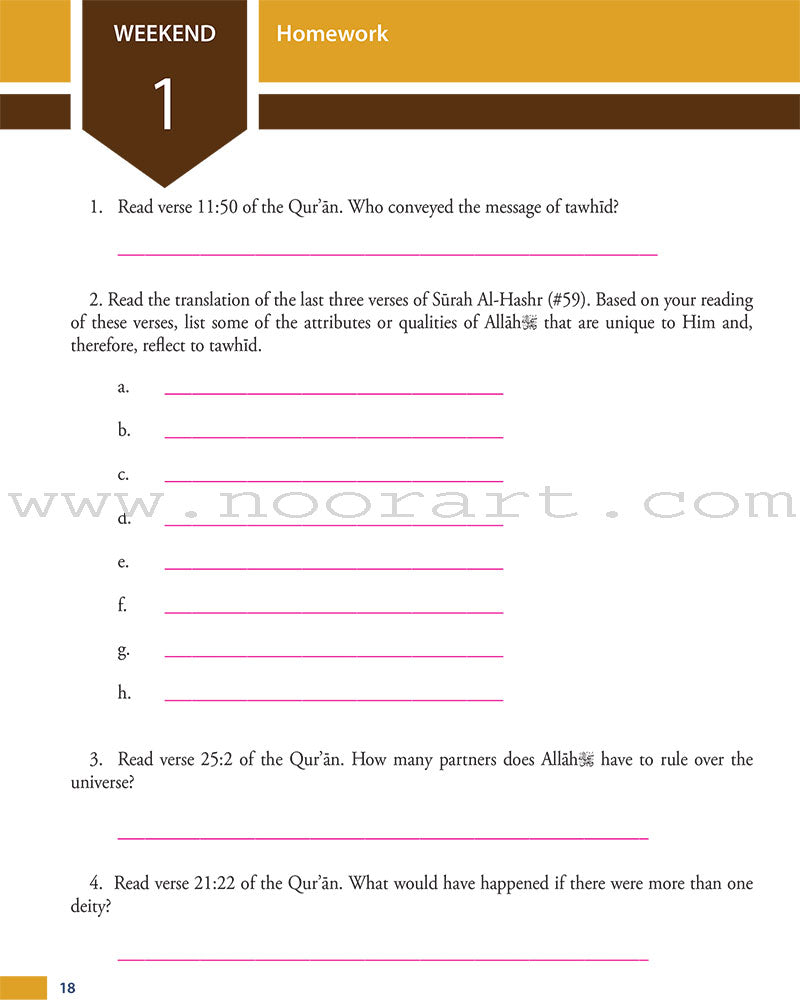 Weekend Learning Islamic Studies - Level 5