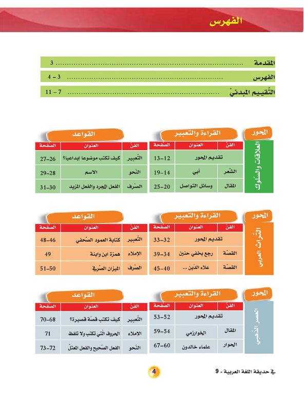 In the Arabic Language Garden - Textbook: Level 9 - في حديقة اللغة العربية
