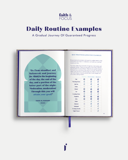 Faith and Focus Daily Muslim Productivity Planner & Journal