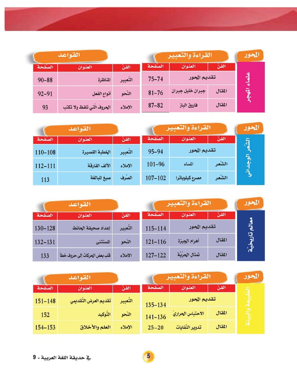In the Arabic Language Garden - Textbook: Level 9 - في حديقة اللغة العربية