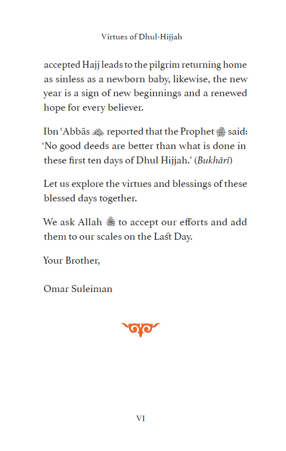 The Virtues of Dhul Hijjah - by Dr. Omar Suleiman