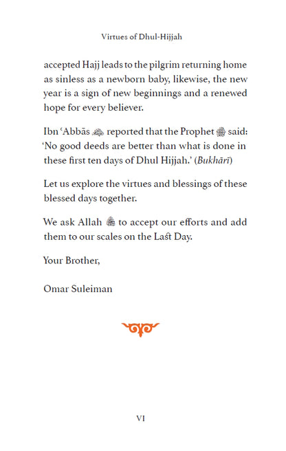 The Virtues of Dhul Hijjah - by Dr. Omar Suleiman