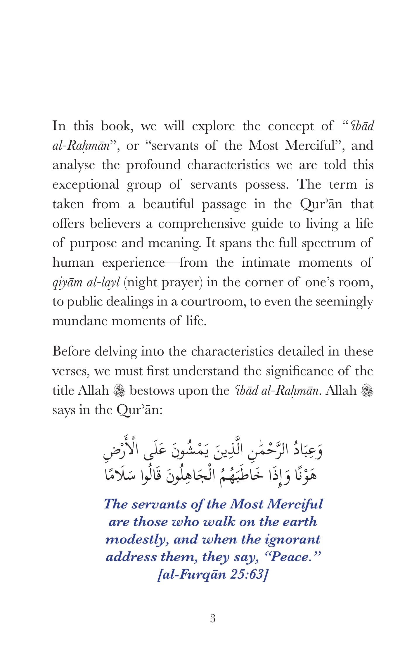 Servants of the Most Merciful - by Dr. Omar Suleiman