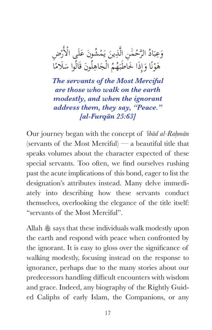 Servants of the Most Merciful - by Dr. Omar Suleiman