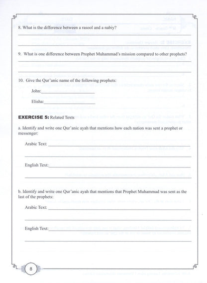 Learning Islam Workbook - Level 3 (Grade 8)