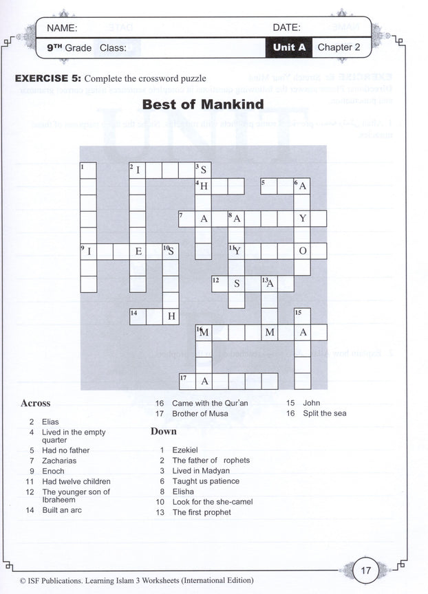 Learning Islam Workbook - Level 3 (Grade 8)