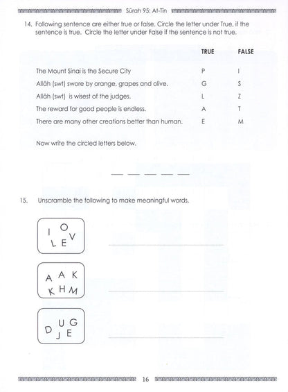Juz Amma Workbook - Vol 2