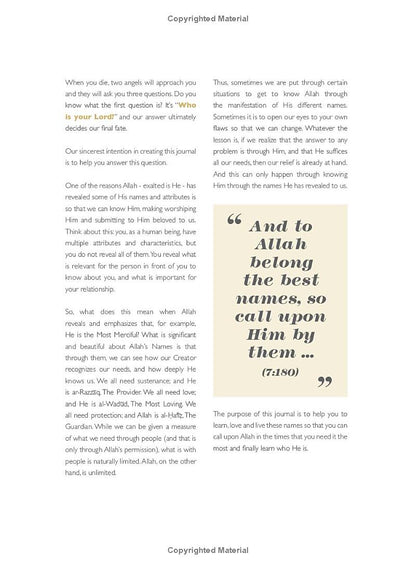 99 Names of Allah - Guided Journal