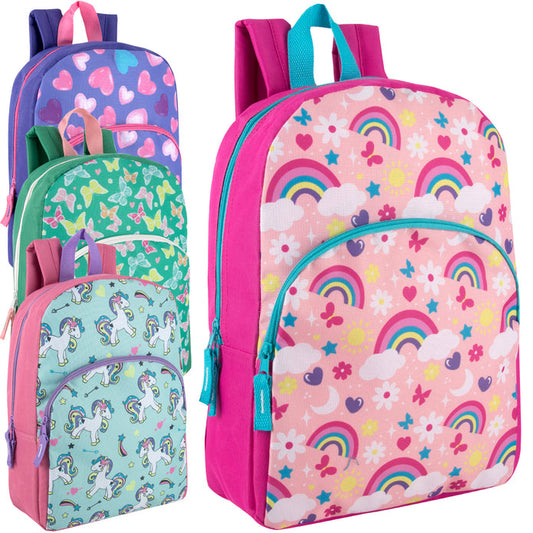 15" School Backpack - Girls
