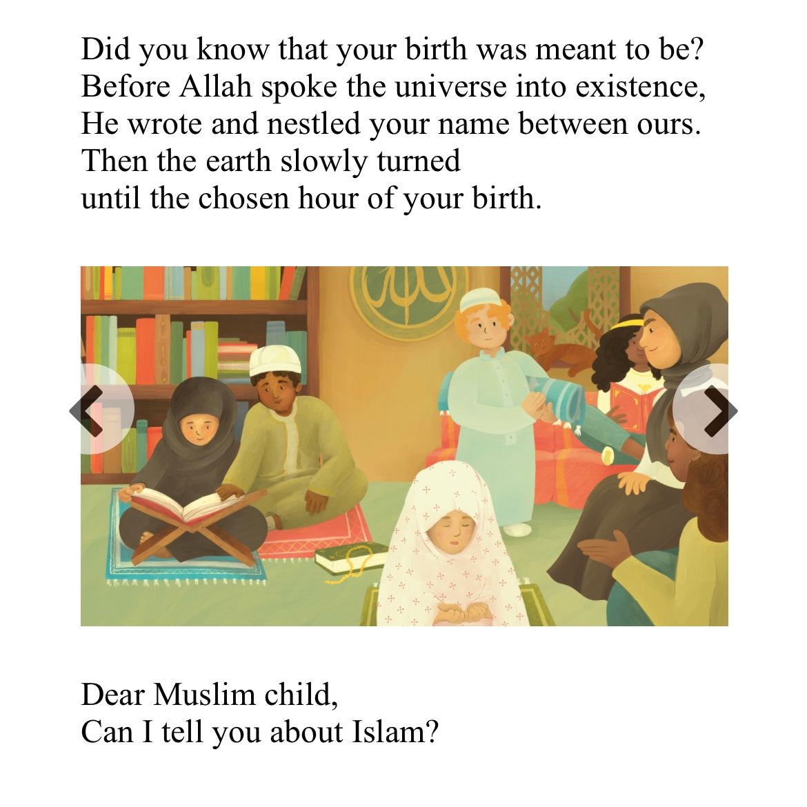 Dear Muslim Child