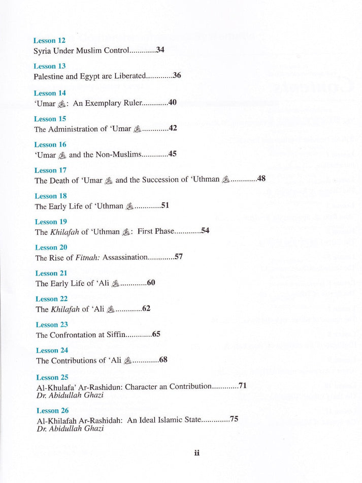 History of Al-Khilafah ar-Rashidah Textbook