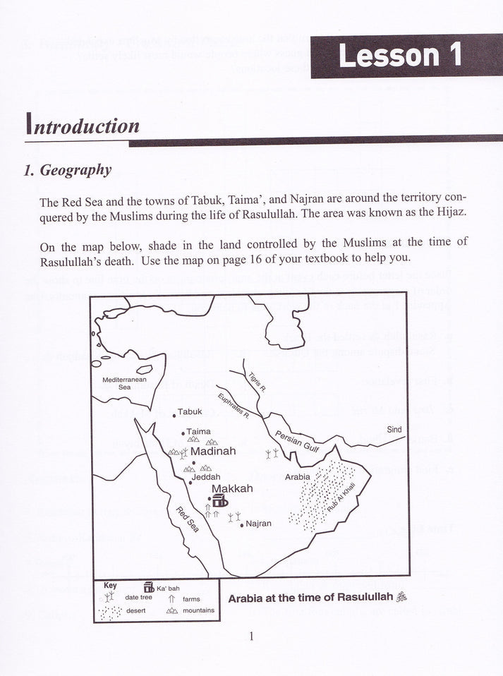 History of Al-Khilafah ar-Rashidah Workbook