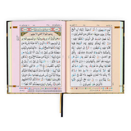 The Holy Quran with Color Coded Tajweed Rules (13 Line Indo-Pak Script) - Large Size