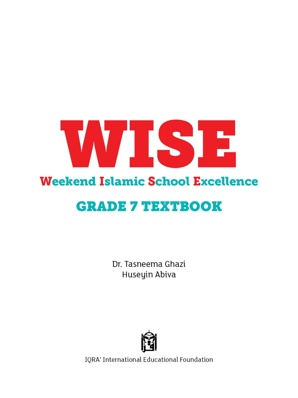 Iqra WISE Textbook - Grade 7