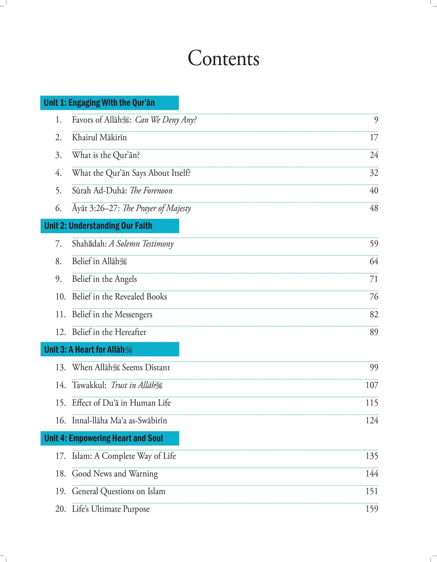 Weekend Learning Islamic Studies - Level 11-12