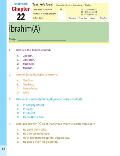 The Message of Islam Workbook - Level 1