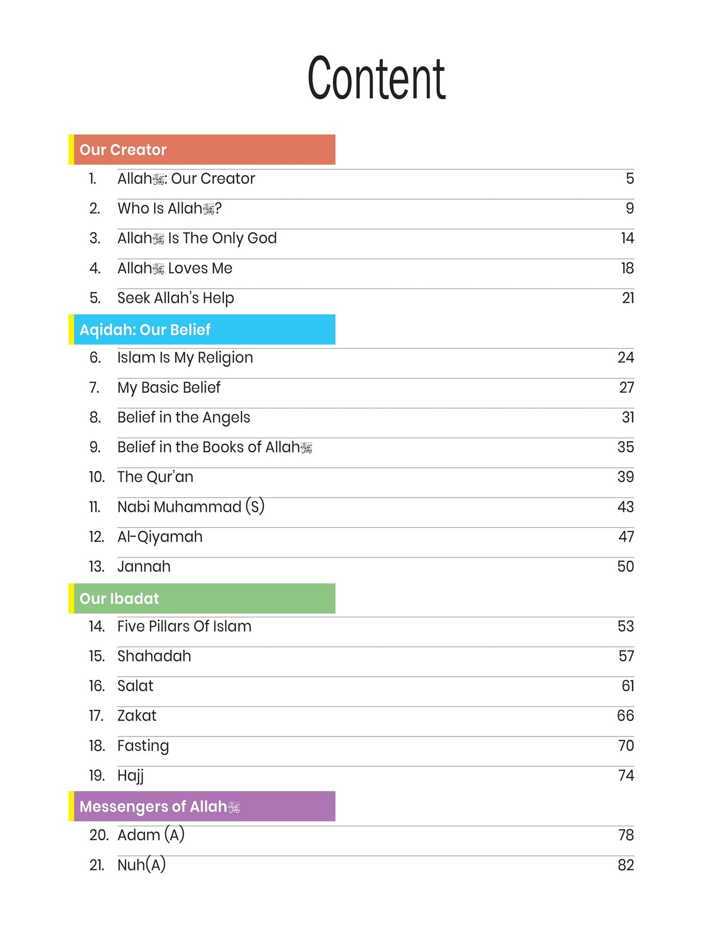 The Message of Islam Workbook - Level 1