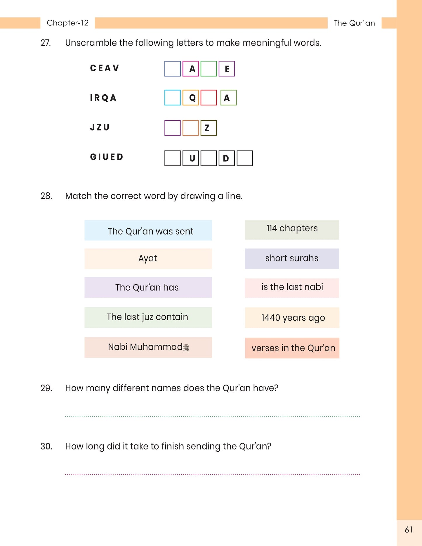 The Message of Islam Workbook - Level 2