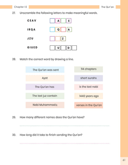 The Message of Islam Workbook - Level 2