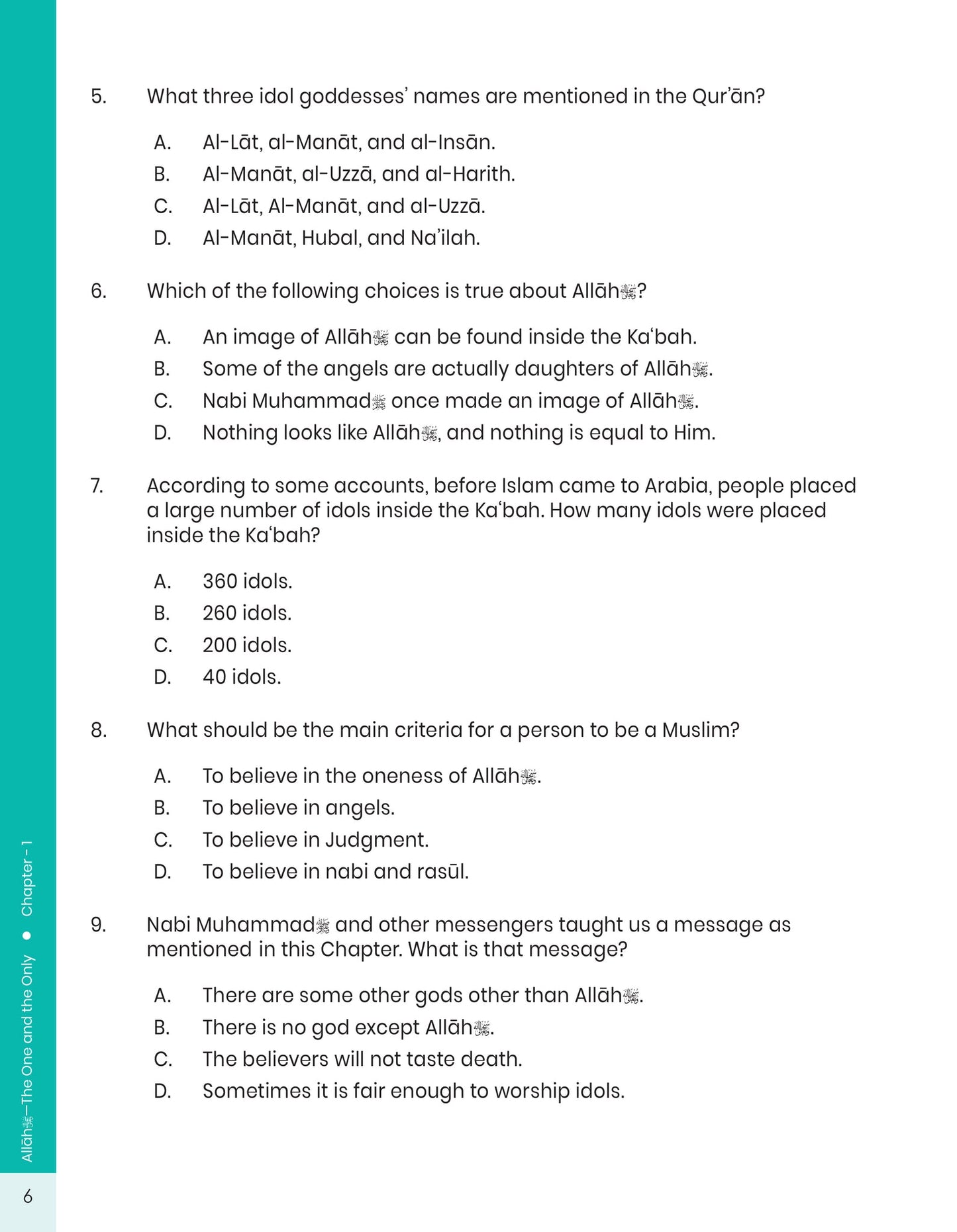 The Message of Islam Workbook - Level 3